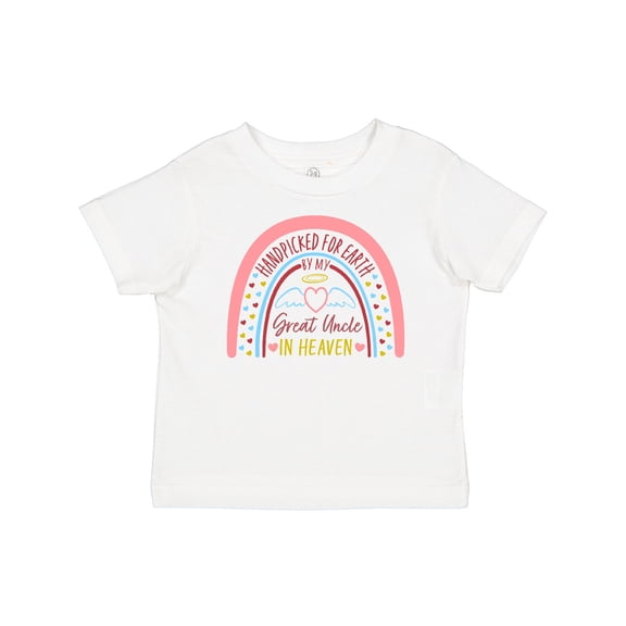 Inktastic Handpicked for Earth by My Great Uncle in Heaven Rainbow Boys or Girls Baby T-Shirt