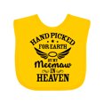 thumbnail image 1 of Inktastic Handpicked for Earth by My Meemaw in Heaven with Angel Wings Boys or Girls Baby Bib, 1 of 4