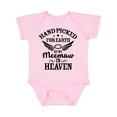 thumbnail image 1 of Inktastic Handpicked for Earth by My Meemaw in Heaven with Angel Wings Boys or Girls Baby Bodysuit, 1 of 5
