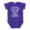 thumbnail image 1 of Inktastic Handpicked for Earth by My Mimi in Heaven with Angel Wings Boys or Girls Baby Bodysuit, 1 of 5