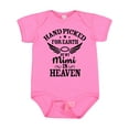 thumbnail image 1 of Inktastic Handpicked for Earth by My Mimi in Heaven with Angel Wings Boys or Girls Baby Bodysuit, 1 of 5