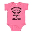 thumbnail image 1 of Inktastic Handpicked for Earth by My Mimi in Heaven with Angel Wings Boys or Girls Baby Bodysuit, 1 of 5