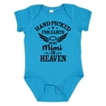 thumbnail image 1 of Inktastic Handpicked for Earth by My Mimi in Heaven with Angel Wings Boys or Girls Baby Bodysuit, 1 of 5