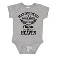thumbnail image 1 of Inktastic Handpicked for Earth by My Nana in Heaven with Angel Wings Boys or Girls Baby Bodysuit, 1 of 5
