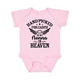 thumbnail image 1 of Inktastic Handpicked for Earth by My Nonna in Heaven with Angel Wings Boys or Girls Baby Bodysuit, 1 of 5