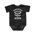 thumbnail image 1 of Inktastic Handpicked for Earth by My Pappap in Heaven with Angel Wings Boys or Girls Baby Bodysuit, 1 of 5