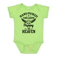 thumbnail image 1 of Inktastic Handpicked for Earth by My Pappy in Heaven with Angel Wings Boys or Girls Baby Bodysuit, 1 of 5