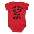 thumbnail image 1 of Inktastic Handpicked for Earth by My Pappy in Heaven with Angel Wings Boys or Girls Baby Bodysuit, 1 of 5