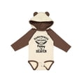 thumbnail image 1 of Inktastic Handpicked for Earth by My Pappy in Heaven with Angel Wings Boys or Girls Long Sleeve Baby Bodysuit, 1 of 5