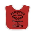 thumbnail image 1 of Inktastic Handpicked for Earth by My Pawpaw in Heaven with Angel Wings Boys or Girls Baby Bib, 1 of 4