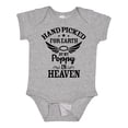 thumbnail image 1 of Inktastic Handpicked for Earth by My Poppy in Heaven with Angel Wings` Boys or Girls Baby Bodysuit, 1 of 5
