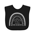 thumbnail image 1 of Inktastic Handpicked for Earth by My Sister in Heaven Rainbow Boys or Girls Baby Bib, 1 of 4