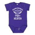 thumbnail image 1 of Inktastic Handpicked for Earth by My Sister in Heaven with Angel Wings Boys or Girls Baby Bodysuit, 1 of 5