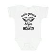 thumbnail image 1 of Inktastic Handpicked for Earth by My Sister in Heaven with Angel Wings Boys or Girls Baby Bodysuit, 1 of 5