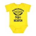 thumbnail image 1 of Inktastic Handpicked for Earth by My Sister in Heaven with Angel Wings Boys or Girls Baby Bodysuit, 1 of 5