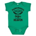 thumbnail image 1 of Inktastic Handpicked for Earth by My Sister in Heaven with Angel Wings Boys or Girls Baby Bodysuit, 1 of 5