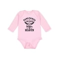thumbnail image 1 of Inktastic Handpicked for Earth by My Sister in Heaven with Angel Wings Boys or Girls Long Sleeve Baby Bodysuit, 1 of 5