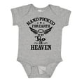 thumbnail image 1 of Inktastic Handpicked for Earth by My Tio in Heaven with Angel Wings Boys or Girls Baby Bodysuit, 1 of 5