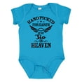 thumbnail image 1 of Inktastic Handpicked for Earth by My Tio in Heaven with Angel Wings Boys or Girls Baby Bodysuit, 1 of 5