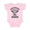 thumbnail image 1 of Inktastic Handpicked for Earth by My Tio in Heaven with Angel Wings Boys or Girls Baby Bodysuit, 1 of 5