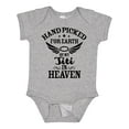 thumbnail image 1 of Inktastic Handpicked for Earth by My Titi in Heaven with Angel Wings Boys or Girls Baby Bodysuit, 1 of 5
