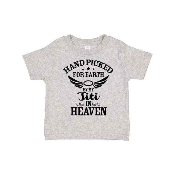 Inktastic Handpicked for Earth by My Titi in Heaven with Angel Wings Boys or Girls Toddler T-Shirt