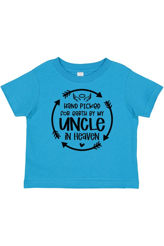 Handpicked for Earth by My Uncle in Heaven Boys or Girls Baby T-Shirt
