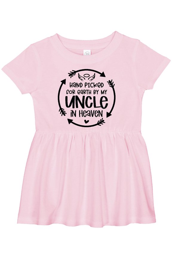 Handpicked for Earth by My Uncle in Heaven Girls Baby Dress