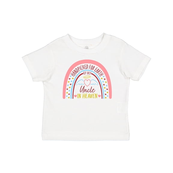 Inktastic Handpicked for Earth by My Uncle in Heaven Rainbow Boys or Girls Baby T-Shirt