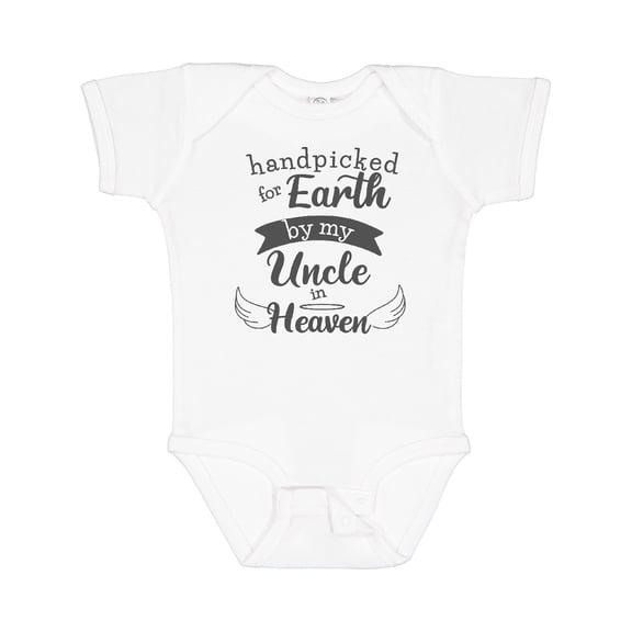 Inktastic Handpicked for Earth by My Uncle in Heaven Tribute Boys or Girls Baby Bodysuit