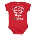 thumbnail image 1 of Inktastic Handpicked for Earth by My Uncle in Heaven with Angel Wings Boys or Girls Baby Bodysuit, 1 of 5
