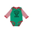 thumbnail image 1 of Inktastic Handpicked for Earth by My Uncle in Heaven with Angel Wings Boys or Girls Long Sleeve Baby Bodysuit, 1 of 5