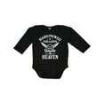 thumbnail image 1 of Inktastic Handpicked for Earth by My Uncle in Heaven with Angel Wings Boys or Girls Long Sleeve Baby Bodysuit, 1 of 5