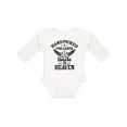 thumbnail image 1 of Inktastic Handpicked for Earth by My Uncle in Heaven with Angel Wings Boys or Girls Long Sleeve Baby Bodysuit, 1 of 5