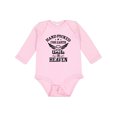thumbnail image 1 of Inktastic Handpicked for Earth by My Uncle in Heaven with Angel Wings Boys or Girls Long Sleeve Baby Bodysuit, 1 of 5
