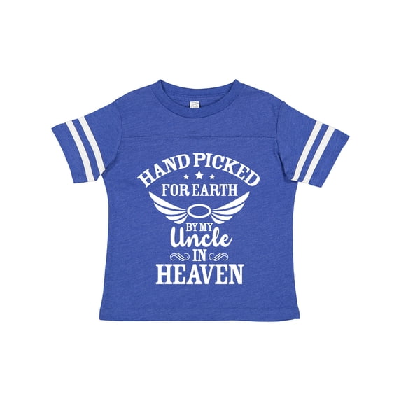 Inktastic Handpicked for Earth by My Uncle in Heaven with Angel Wings Boys or Girls Toddler T-Shirt
