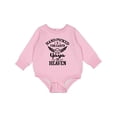 thumbnail image 1 of Inktastic Handpicked for Earth by My Yaya in Heaven with Angel Wings Baby Fleece Bodysuit, 1 of 4