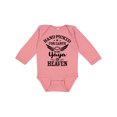 thumbnail image 1 of Inktastic Handpicked for Earth by My Yaya in Heaven with Angel Wings Boys or Girls Long Sleeve Baby Bodysuit, 1 of 5