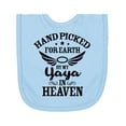 thumbnail image 1 of Inktastic Handpicked for Earth by My Yaya in Heaven with Angel Wings Newborn Bib, 1 of 3