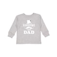 thumbnail image 1 of Inktastic Handsome Like Dad with Top and Mustache Boys Long Sleeve Toddler T-Shirt, 1 of 5