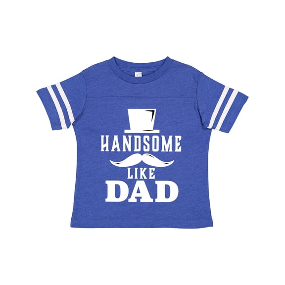 Inktastic Handsome Like Dad with Top and Mustache Boys Toddler T-Shirt