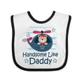 thumbnail image 1 of Inktastic Handsome Like Daddy for Boy Boys Baby Bib, 1 of 4