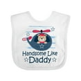 thumbnail image 1 of Inktastic Handsome Like Daddy for Boy Boys Baby Bib, 1 of 4