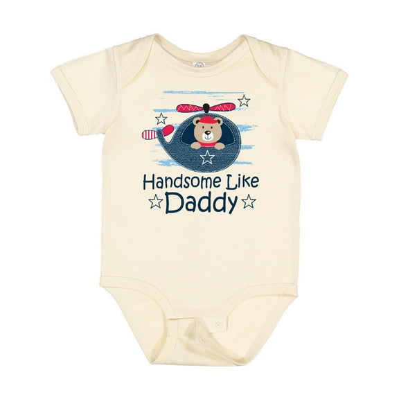 Inktastic Handsome Like Daddy for Boy Boys Baby Bodysuit