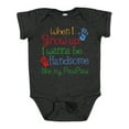thumbnail image 1 of Inktastic Handsome Like My Pawpaw Boys Baby Bodysuit, 1 of 5