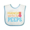 thumbnail image 1 of Inktastic Hanging With My Peeps Boys or Girls Baby Bib, 1 of 4