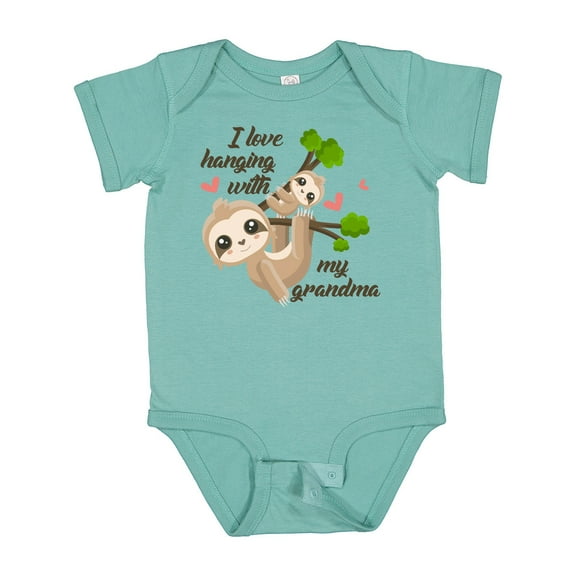 Inktastic Hanging with My Grandma Boys or Girls Baby Bodysuit