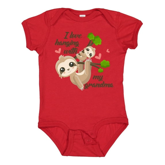 Inktastic Hanging with My Grandma Boys or Girls Baby Bodysuit