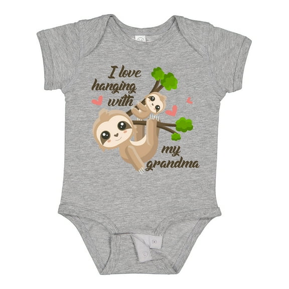 Inktastic Hanging with My Grandma Boys or Girls Baby Bodysuit