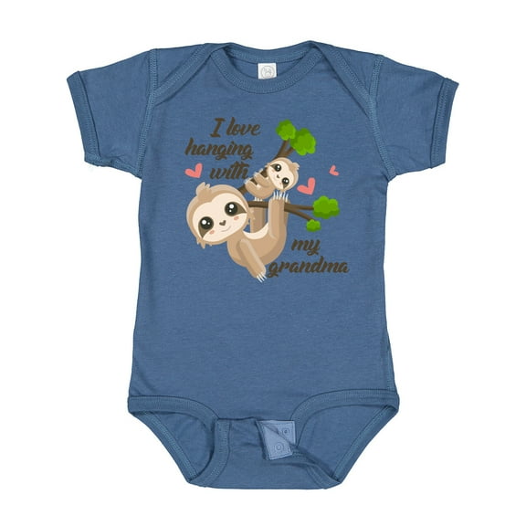 Inktastic Hanging with My Grandma Boys or Girls Baby Bodysuit